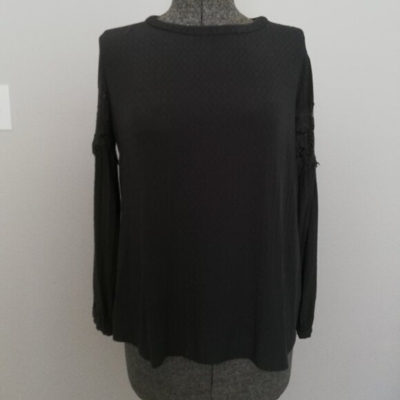 Camber & Grace Long Sleeve Blouse with Lace - Size L - Picture 3 of 8